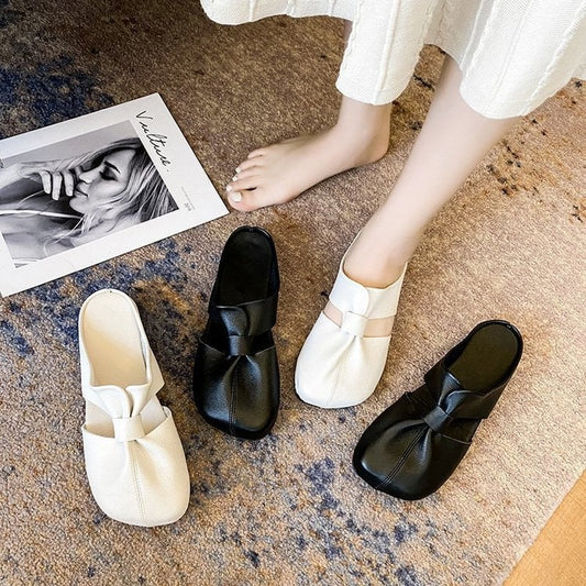 🎊2025 Sommerschlussverkauf👣Flache Pantoletten im Ausgeschnittenes Design