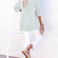 Blusas casuales de gasa para mujer con botones al frente y mangas largas en tallas grandes