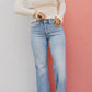 🌷Frühling Vorverkauf 49% Rabatt🍃High Rise Vintage-Waschung mit Bauchkontrolle, gerade geschnittene Jeans