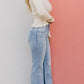 🌷Frühling Vorverkauf 49% Rabatt🍃High Rise Vintage-Waschung mit Bauchkontrolle, gerade geschnittene Jeans