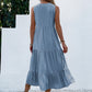 ⛱️Summer New Sale - 49% OFFKnopf-Detail Lagen-Saum-Kleid