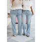 🌷Frühling Vorverkauf 49% Rabatt🍃High Rise Vintage-Waschung mit Bauchkontrolle, gerade geschnittene Jeans