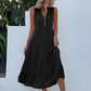 ⛱️Summer New Sale - 49% OFFKnopf-Detail Lagen-Saum-Kleid