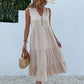 ⛱️Summer New Sale - 49% OFFKnopf-Detail Lagen-Saum-Kleid