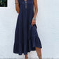 ⛱️Summer New Sale - 49% OFFKnopf-Detail Lagen-Saum-Kleid