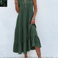 ⛱️Summer New Sale - 49% OFFKnopf-Detail Lagen-Saum-Kleid