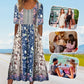 50% OFF🔥Elegantes Kleid mit böhmischem Print für Damen