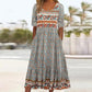 50% OFF🔥Elegantes Kleid mit böhmischem Print für Damen