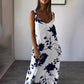 50%Rabatte💥Verkauf🔥Ärmelloses, rückenfreies, fließendes Kleid mit Blumen-Spaghettiträgern für Damen