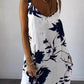 50%Rabatte💥Verkauf🔥Ärmelloses, rückenfreies, fließendes Kleid mit Blumen-Spaghettiträgern für Damen