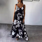 50%Rabatte💥Verkauf🔥Ärmelloses, rückenfreies, fließendes Kleid mit Blumen-Spaghettiträgern für Damen