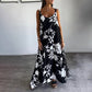 50%Rabatte💥Verkauf🔥Ärmelloses, rückenfreies, fließendes Kleid mit Blumen-Spaghettiträgern für Damen