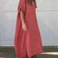 50% Rabatt!🔥Damen Kleid aus Leinen und Baumwolle