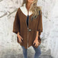 Lässige Jacke mit Stehkragen und halbem Reißverschluss für Damen