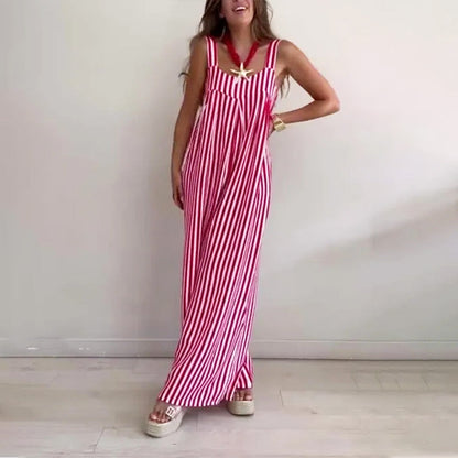 ⏳Descuento por tiempo limitado💥Mono holgado e informal con rayas para mujer🌟