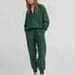 🌟Damen 2-teilige Sweatshirts SetLangarm Half Zip Pullover Sweatshirt
