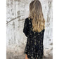 🔥Muttertag 50% OFF🔥Damenkleid mit V-Ausschnitt und Print
