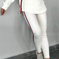 🏠Bequeme Hausbekleidung👗Damen Hoodie und gestreifte Hose 2-teiliges Set