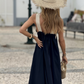 💕Frühlingsangebote 50% RABATT💕Damen ärmelloses Maxikleid mit Neckholder