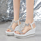 2025 Neueste offene Schmetterlings-Pailletten-Sandalen｜Sternchen-Glitzer+kein Riemche🦋🍒n-Design