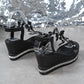 2025 Neueste offene Schmetterlings-Pailletten-Sandalen｜Sternchen-Glitzer+kein Riemche🦋🍒n-Design