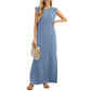 👗50% Rabatt🔥Knitterfreies Freizeitkleid für Damen mit geteiltem Saum
