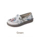 🔥Hot Sale ⏳Womens flache Slip-on-gestickte Schuhe
