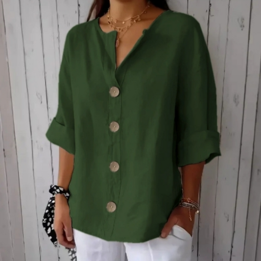 💥Zeitlich begrenzter Big Sale 50% OFF💥 Damen-Mode-Button-Top
