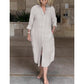 🌸Women‘s Casual Loose Cotton Linen Long Shirt Dress