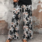 🌸Women's Casual Floral Print Wide Leg Trousers and Short Sleeve Top Set