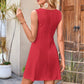 🔥Women's Sleeveless Waist-Cinching Mini Dress