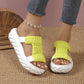 Pantuflas brillantes, gruesas y tejidas🔥🔥🔥