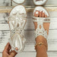 🔥Sommeraktion 50% Rabatt🔥!!!💖2025Flache Sommersandalen für Damen mit Strasssteinen