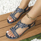 🔥Sommeraktion 50% Rabatt🔥!!!💖2025Flache Sommersandalen für Damen mit Strasssteinen