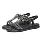 🔥Sommeraktion 50% Rabatt🔥!!!💖2025Flache Sommersandalen für Damen mit Strasssteinen
