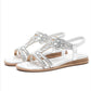 🔥Sommeraktion 50% Rabatt🔥!!!💖2025Flache Sommersandalen für Damen mit Strasssteinen