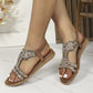 🔥Sommeraktion 50% Rabatt🔥!!!💖2025Flache Sommersandalen für Damen mit Strasssteinen