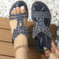 🔥Sommeraktion 50% Rabatt🔥!!!💖2025Flache Sommersandalen für Damen mit Strasssteinen