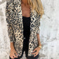 🔥🌸Recycelter Woll-Blazer mit Retro-Leoparden – Fair Trade & 4-Jahreszeiten-Tragbarkeit
