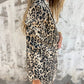 🔥🌸Recycelter Woll-Blazer mit Retro-Leoparden – Fair Trade & 4-Jahreszeiten-Tragbarkeit