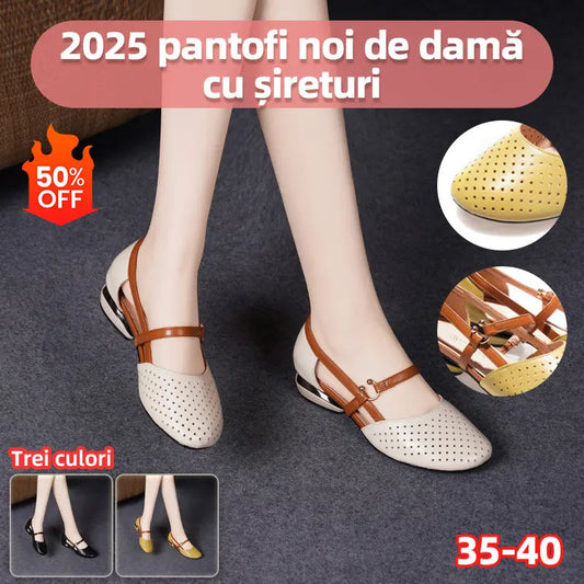 🩷Women's Closed-Toe Low Heel Sandals with Soft Sole