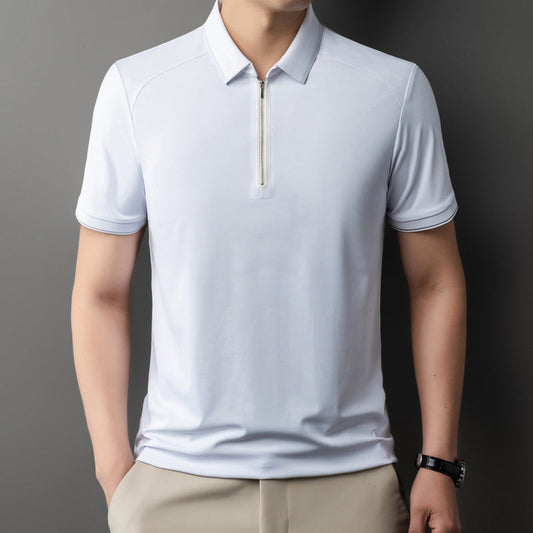 🔥Men's Half Zipper Lapel Shirt