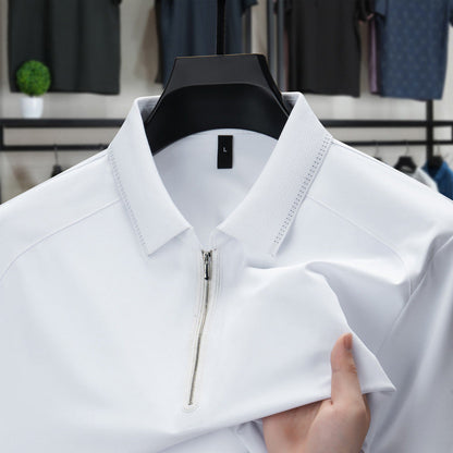 🔥Men's Half Zipper Lapel Shirt