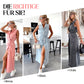 ⏳50 % Rabatt💥Damen-Midi-Jeanskleid mit Taillenband