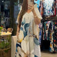 Vestidos casuales holgados con cuello en V y manga corta para mujer