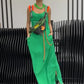 Vestido informal sin mangas estampado para mujer