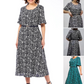 2025 Neues elegantes extra langes Kleid mit Gürtel und Prints💥💥Befristetes Angebot: 50% Rabatt auf Bestellungen