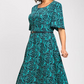 2025 Neues elegantes extra langes Kleid mit Gürtel und Prints💥💥Befristetes Angebot: 50% Rabatt auf Bestellungen