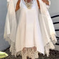 Conjunto de vestido sin mangas y cárdigan de encaje para mujer