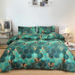 🛌🌸Geometrischer Bettbezug und Kopfkissenbezug mit Blattgold